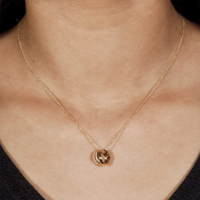 Pendentif 3 anneaux, 3 Ors 750 - Emanessence
