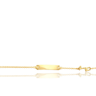 Gourmette Bebe Nuage Or Jaune 18k Bambins