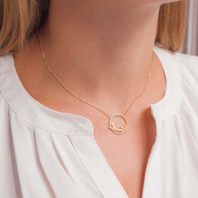 Collier prénom personnalisé, Or Jaune 375, 42cm - Scarlett or Scarlett