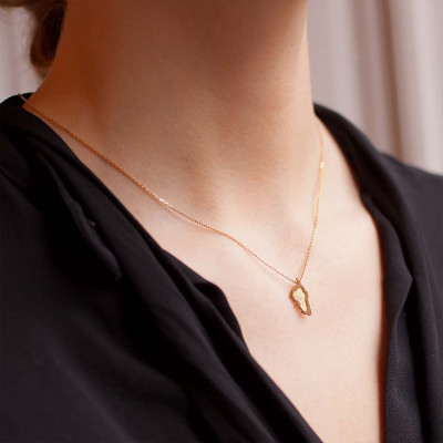 Pendentif Corse Bordure épaisse, Or jaune 375 - Lucas Lucor