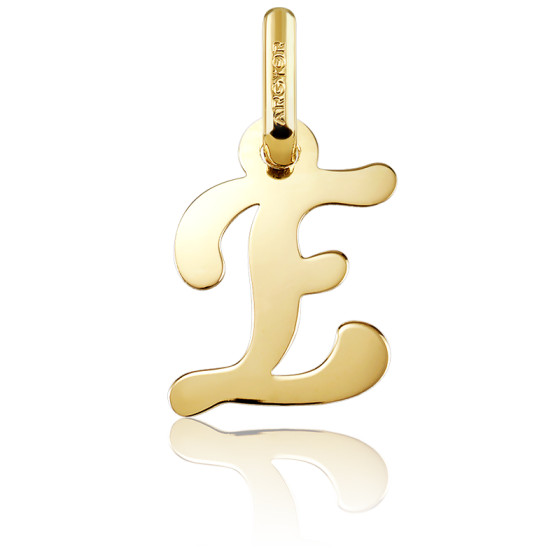 Pendentif Lettre E Or Jaune 18 Carats Argyor