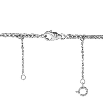 Chaînette de sécurité, Or Blanc 750, 6cm - Les Essentiels
