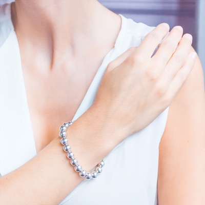 Bracelet Perles, 21cm, Argent 925 - Artemis