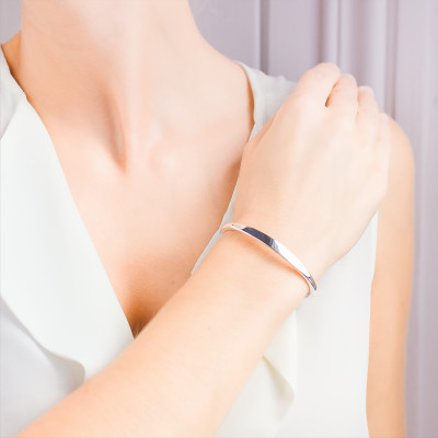 Bracelet Jonc Fil Rond, 62 mm, Argent - Artemis