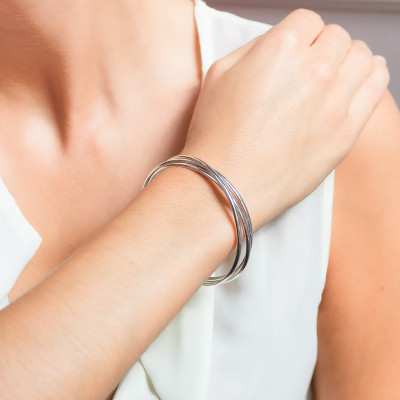 Bracelets Trio Demi Joncs, Argent 925 - Artemis