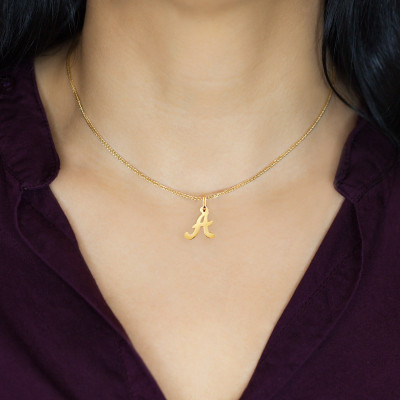 Pendentif lettre A, Or jaune 750 - Argyor