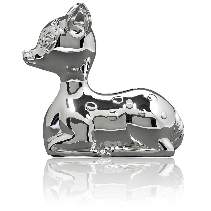 Baby Gifts CG464 - Cadeau Baptême Carrosse Cendrillon Métal Argenté 5x13x4 Cm