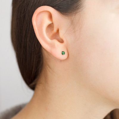 Boucles d'oreilles Émeraude et Or jaune 750 - Emanessence