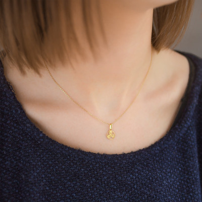 Pendentif Triskel encerclé, Or jaune - Lucas Lucor