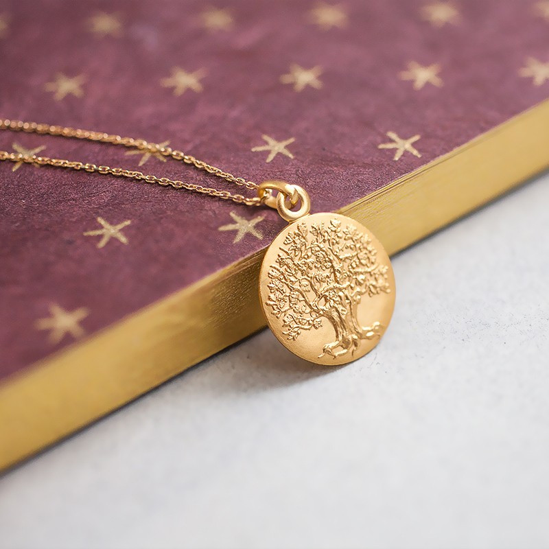 Médaille Arbre de Vie majestueux, Or jaune 18K - Martineau