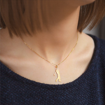 Pendentif Golfeur, Or jaune - Lucas Lucor