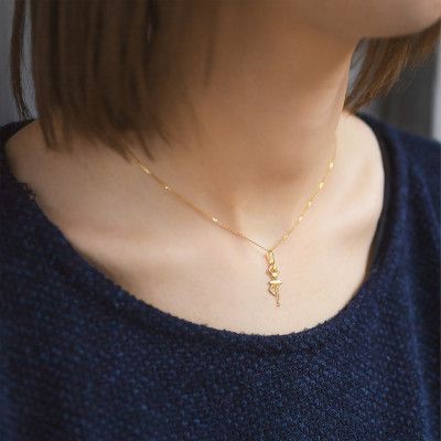 Pendentif Danseuse Classique, Or jaune - Lucas Lucor