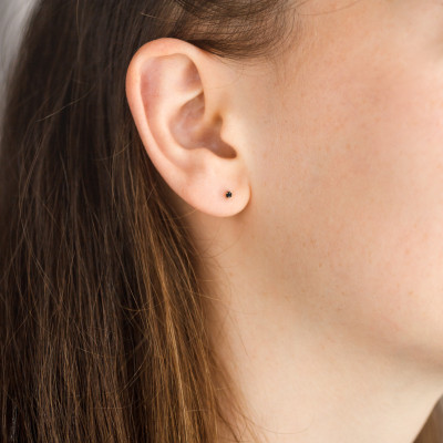 Boucles d'oreilles Saphir et Or jaune 750 - Emanessence