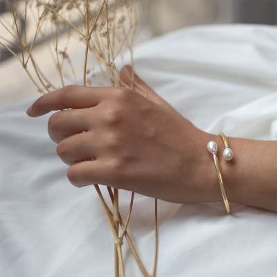 Bracelet Flixo, Or jaune 375 & Perles - Rosatella