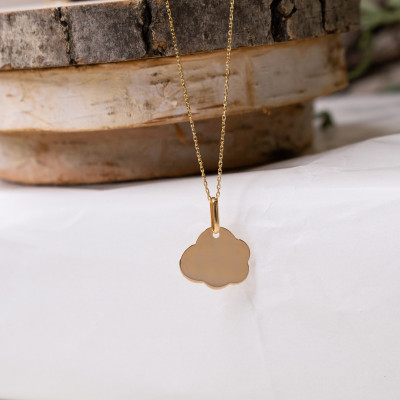 Pendentif Nuage Rond, Or jaune 750 - Lucas Lucor
