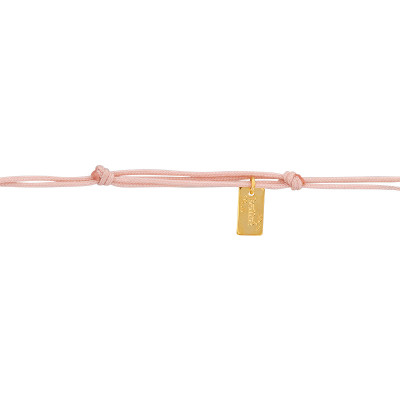 Bracelet Cordon Personnalisé 15 mm, Or jaune 375 - Scarlett or Scarlett