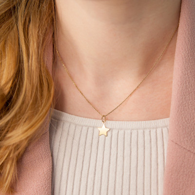 Pendentif étoile, Or jaune - Emanessence