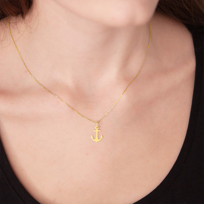 Pendentif Ancre Marine, Or Jaune - Vandona