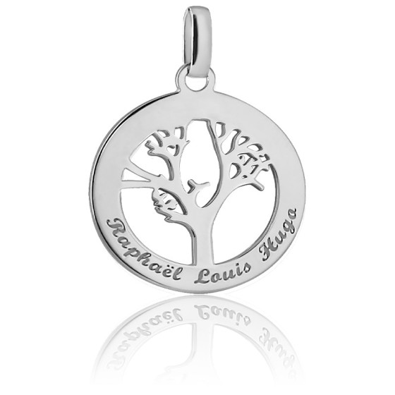 Médaille Arbre de vie personnalisée, Argent