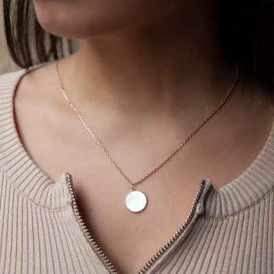 Pendentif Nacre, Or Jaune 375, 15 mm - Vandona