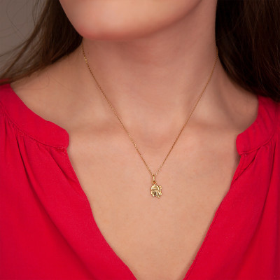 Pendentif Tête de Maure de profil, Or Jaune - Rosatella
