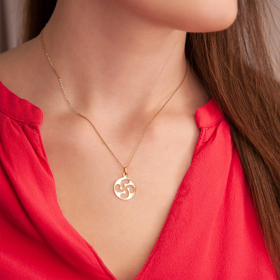 Pendentif Croix Basque, Or Jaune - Rosatella