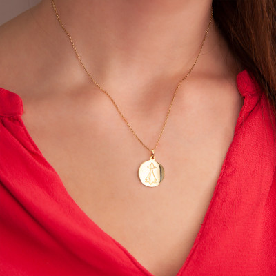 Pendentif Hermine, 19,60x17,12mm, Or Jaune - Rosatella