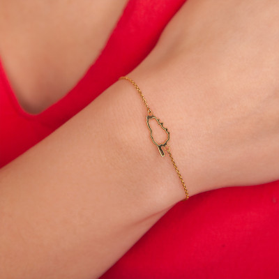 Bracelet Ile de la Corse Ajourée, Or jaune - Rosatella