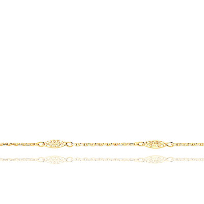 Bracelet Or jaune 750 Filigrane, 3 mm - Manillon