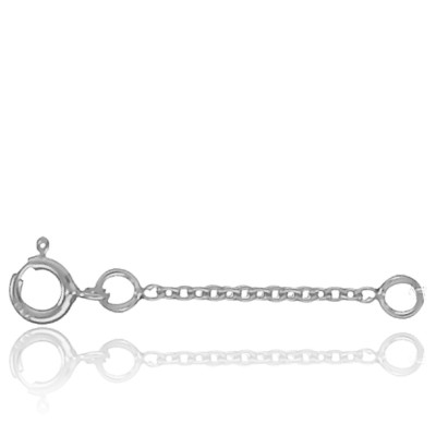 Extension chaîne, Or blanc 750, longueur 5 cm - Les Essentiels