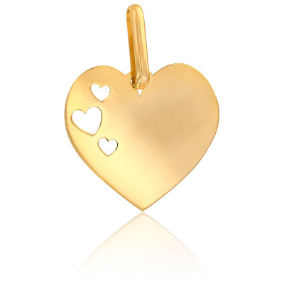 Pendentif Cœur Or Jaune 18 Carats 0,72 G - 13 Mm - Neuf Avec étiquettes