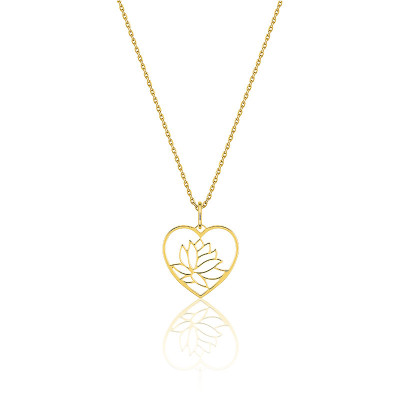 Collier Femme Nénuphar, Or jaune 750 - Emanessence