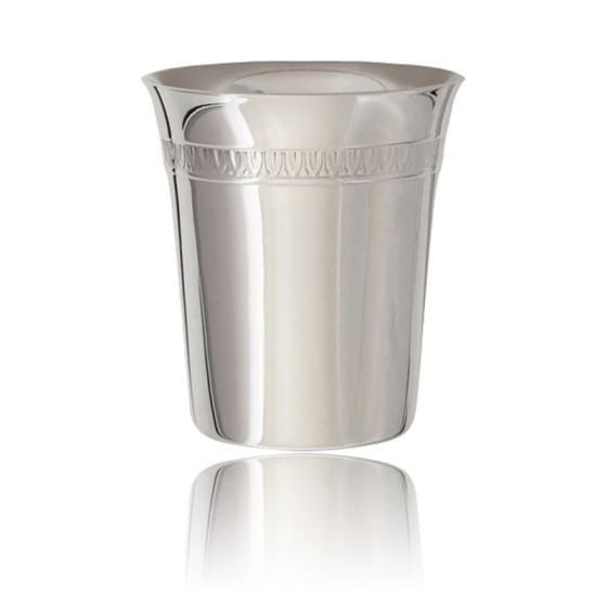 Timbale de Baptême Empire, Métal Argenté Daniel Crégut