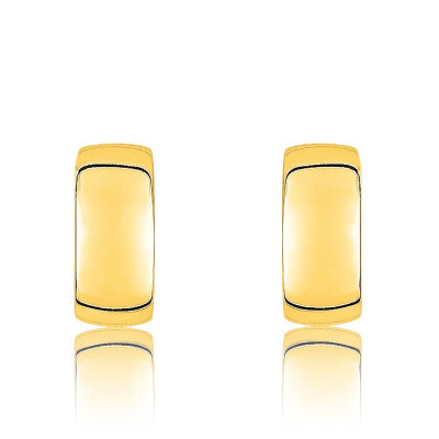 Mini Demi Créoles, Plaqué Or Jaune - Emanessence