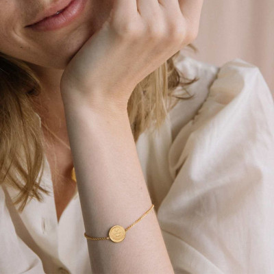 Bracelet La Médaille d'Amour, Or Jaune 750 - Augis