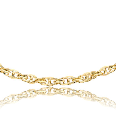 Chaine Prince de Galles, Or Jaune 375 - Emanessence