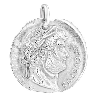 Médaille Augustus Ronde, Argent, 18mm - Emanessence