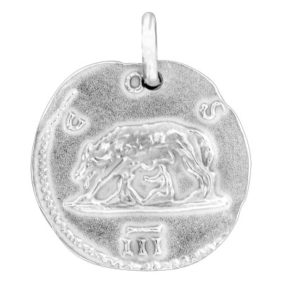 Médaille Augustus Ronde, Argent, 18mm - Emanessence