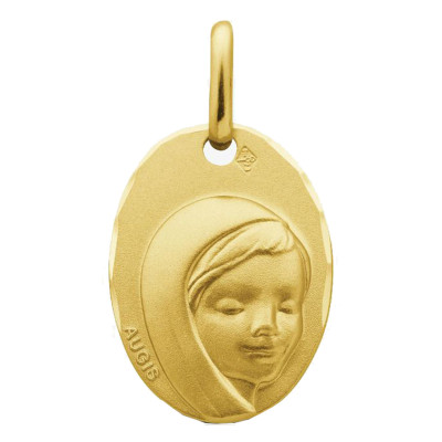 Médaille Vierge Marie Bienveillante, Or Jaune 375, 16x12mm - Augis