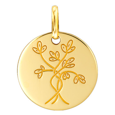 Médaille Arbre de Vie Douceur, Or Jaune 750, 16mm - Argyor