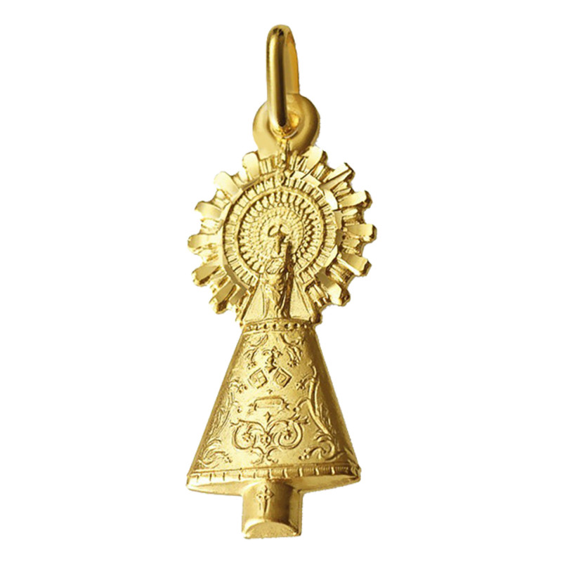 Pendentif Silhouette Vierge du Pilar, Or jaune 750 - Argyor