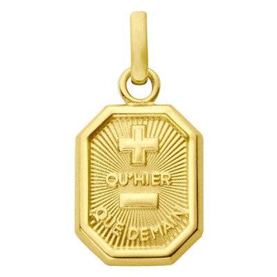 Médaille d'Amour L'Exclusive Octogonale, Or Jaune 750, 9.5x12.1mm - Augis
