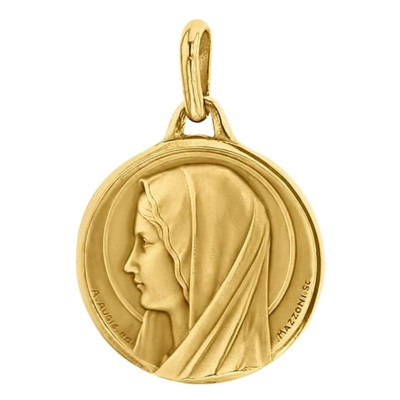 Médaille Vierge Santa Maria, Or Jaune 750, 21 & 23mm - Augis