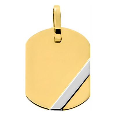 Pendentif personnalisé tonneau, 2 Ors - Emanessence