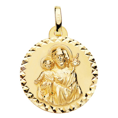 Médaille Saint Joseph, Or jaune 750, 18 mm - Lumiosa