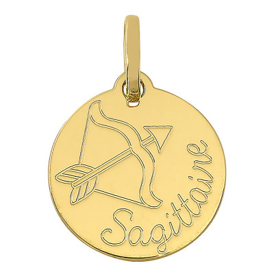 Collier pendentif signe astrologique du sagittaire