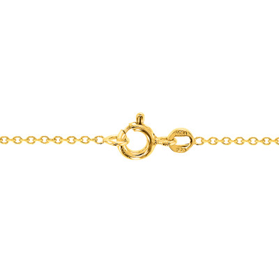 Bracelet Maille Forçat Ronde, Or jaune 750, 18 cm - Manillon