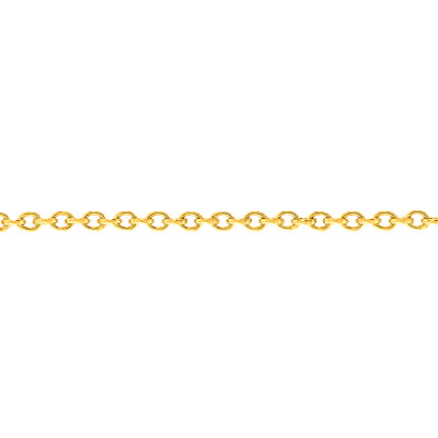 Bracelet Maille Forçat Ronde, Or jaune 750, 23 cm - Manillon