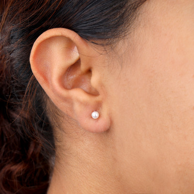 Puces d'oreilles perles de culture, Or jaune 750 - Emanessence