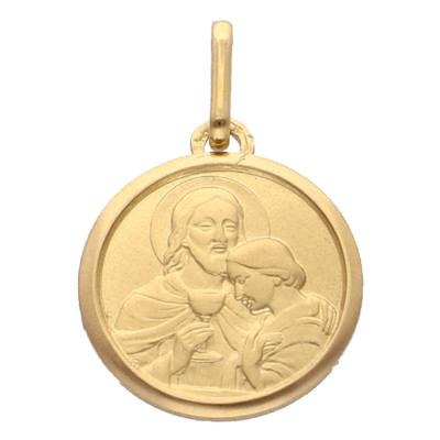 Médaille Saint Jean, Or jaune, 16mm - Lucas Lucor
